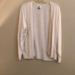 Cream button front cardigan